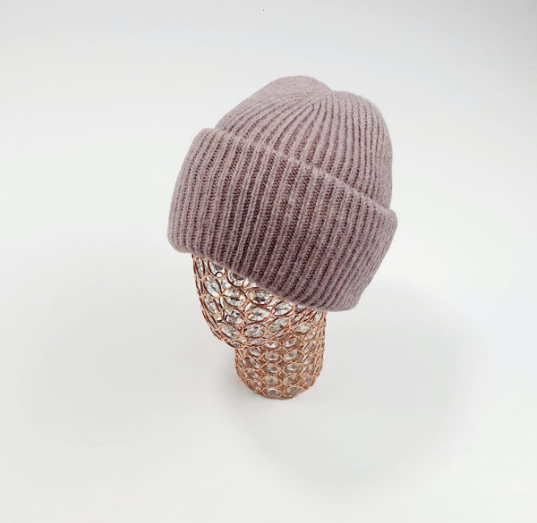 Шапка Ева Пушистые Мартин (т.фуксия)